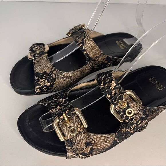 Stuart Weitzman
Freely Lace Buckled Sandal, Black - Picture 5 of 9